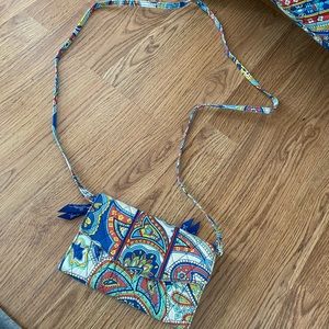 Vera Bradley Marina Paisley Wallet w/ Body Strap